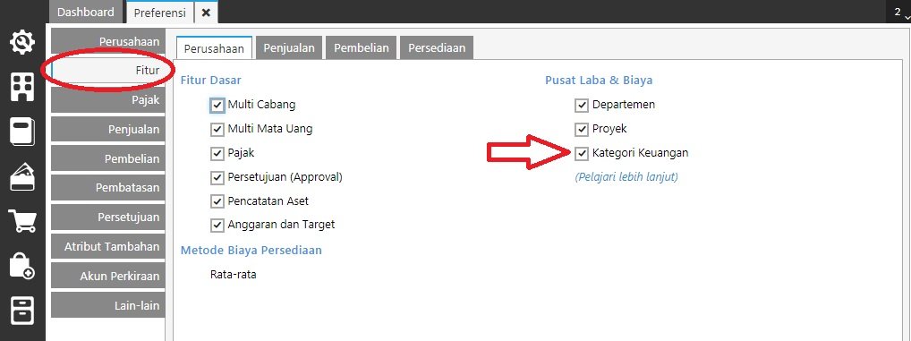 kategori keuangan 